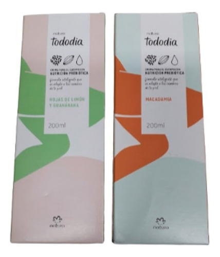 Pack Dos Cremas Tododia De Natura, De 200 Ml Cada Una