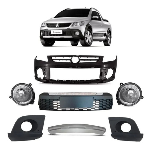 Kit Completo Parachoque Saveiro Cross G5 2009 2010 2011 2012