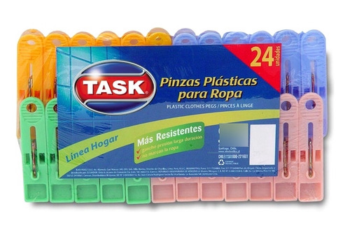 Pack X 6 Unid. Broches  Plastico 24 Un Task
