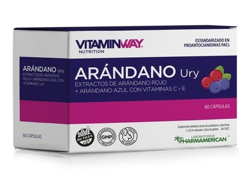 Suplemento Vitamin Way Arandano Ury 60 Cápsulas