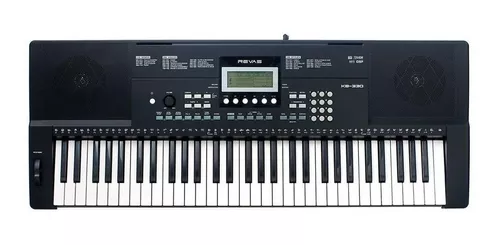 Teclado Musical Yamaha 61 Teclas Preto PSR F52 Suporte Capa - O