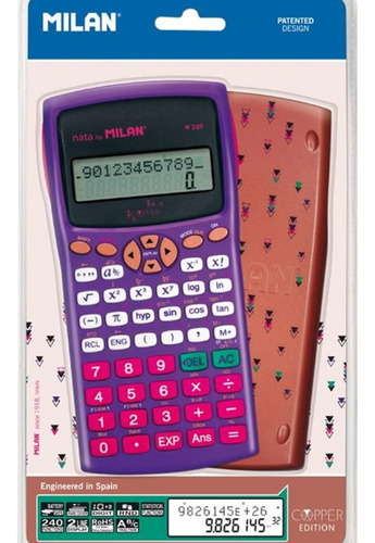 Calculadora Cientifica M240 Copper Milan Color Morado