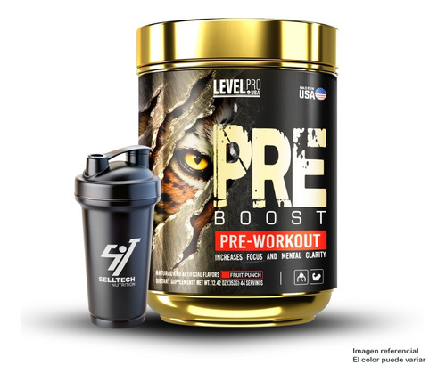 Pre Entreno Pre Boost 352gr Fruit Punch + Shaker