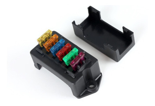 Caixa Porta Fusivel Lamina 6 Vias Montavel Universal 