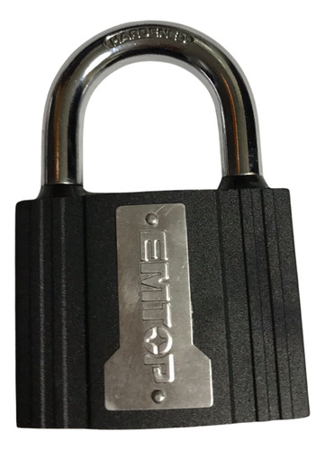 Candado Reforzado Hierro Alta Seguridad 63mm 3 Llaves Color Gris