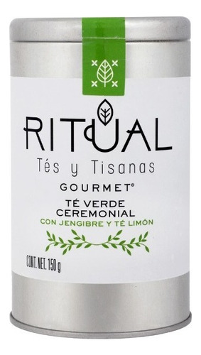 Ritual Gourmet Té Verde Con Jengibre Y Té Limón 150 Gramos