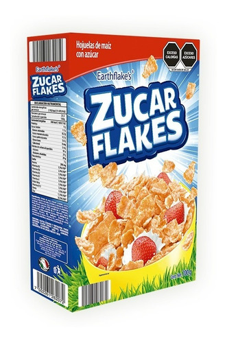 Imagen 2 de 2 de Cereal Zucar Flakes Earthflakes, 700g
