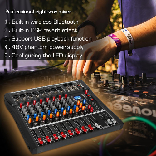 Depusheng Dx8 Consola De Sonido De La Placa De Sonido Profes