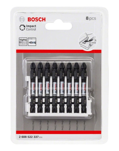 Jogo De Bits Philips Impact Control Bosch 2608522337