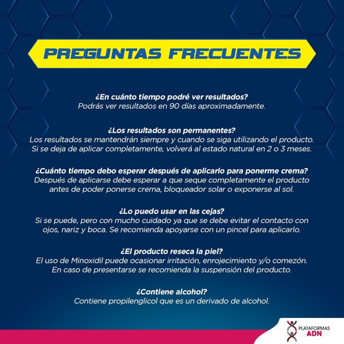 Imagen 9 de 10 de Minoxidil 5% - 3pack Tratamiento Crecimiento Cabello Y Barba