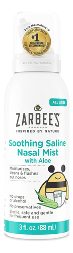 Niebla Estéril Calmante Para Alivia La Nariz Zarbees 88 Ml