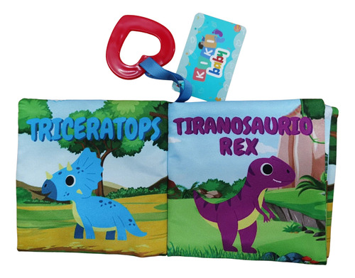Libro Tela Parque Jurásico En Español C/chifle Cubeta Toys