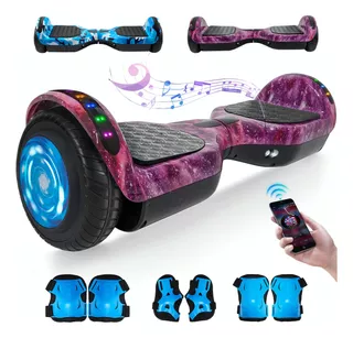 Hoverboard Patineta Electrica Bluetooth Luces Led Hoverstar