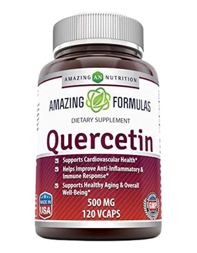 Quercetin 500 Mg De 120 Capsulas Amazing Nutrition