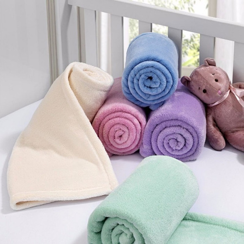 5 Manta Soft De Bebê Infantil Cobertor Anti-alérgico