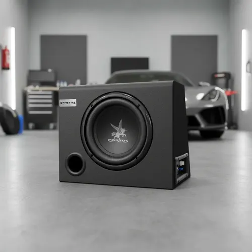 Caixa Som Amplificada Automotiva Universal Sub 8 200w Cxs200