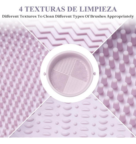 Limpiador De Brochas De Maquillaje 3 En 1, Limpia, Seca Y