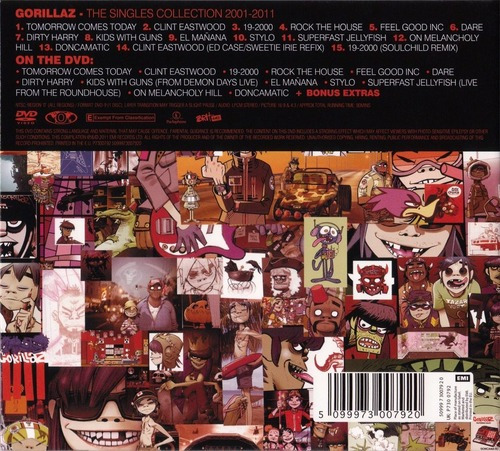 Cd + Dvd Gorillaz / The Singles Collection 2001-2011 Europeo