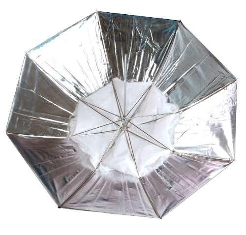 Imagen 10 de 10 de Sombrilla Paragua Iluminacion Reversible 3 Usos Difusor