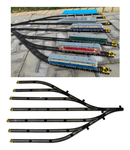 Vía De Tren Modelo De Calibre Ho 34x Para Trenes