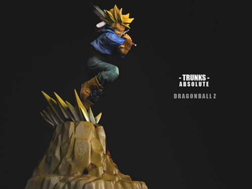 Archivo Stl Impresión 3d - Dragon Ball - Trunks Ss Absolute 