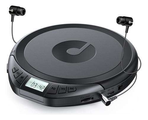 Reproductor De Cd Portátil Gueray Cd Walkman Con Pantalla Lc