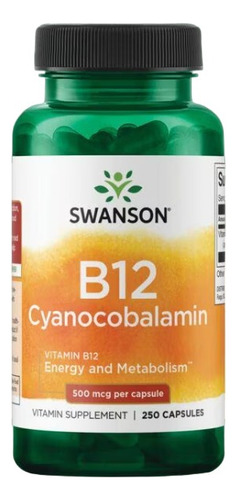 Vitamina B12 500mcg 250cap - Unidad - Unidad a $400