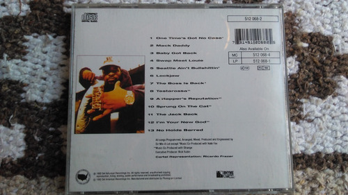 Cd Sir Mix A Lot - Mack Daddy - Imp. Usa -rap Ice Cube Ice T