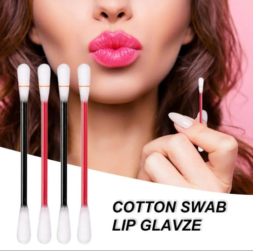 Imagen 7 de 10 de Cotton Swap Lip Glaze Cotonetes Con Tinta Para Labios