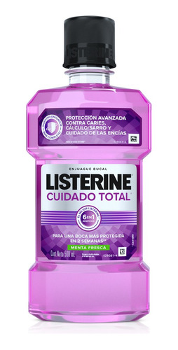 Enjuague Bucal Listerine Cuidado Total Menta Fresca 500 Ml