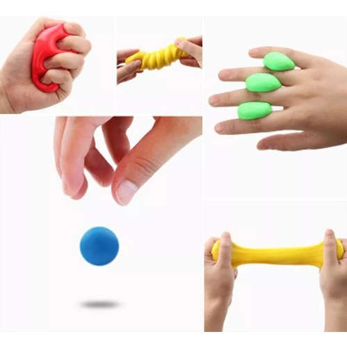 L Brinquedo De Massa De Mão Exercício De Reabilitação 6 Pçs