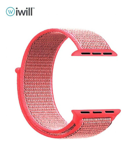 Pulseira Relógio Smartwatch Tam 38/40 Em Nylon Iwill Cor Pink