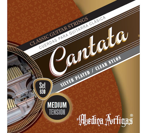 Imagen 1 de 1 de Encordado Cantata Set 630 Tension Media Guitarra Clasica