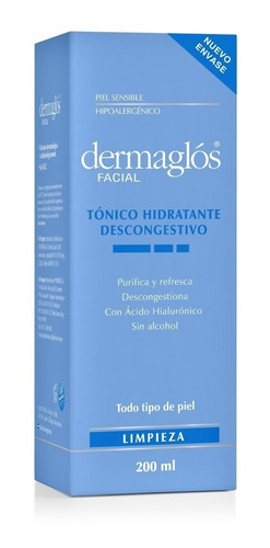 Dermaglos Facial Tónico Hidratante Descongestivo 200ml