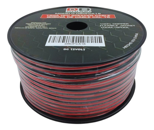 Cable De Bocina Db Sound 100% Cobre 100 Metros Calibre 16.