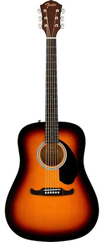 Violão Acústico Fender Fa-125 Alternative Sunburst Com Bag Cor Marrom-escuro