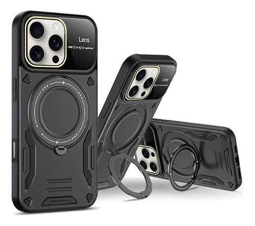 Funda Para La Serie Samsung, Funda Protectora Con Atracción Magnética, Soporte Circular De 360° Con Protector De Pantalla, Color Azul