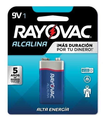 Pila Bateria Rayovac 9v A1604-1la Alcalina Blister