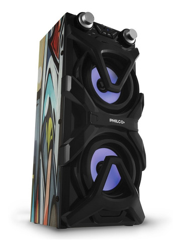 Parlante Bluetooth Activo Philco Djp11 Usb Luz Led Ritmicas