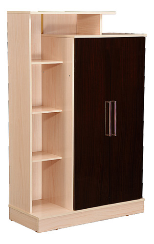 Armario Máximo Multifunción Con Modular Blanco/negro Choco/maple
