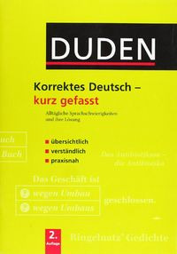 Duden Korrektes Deutsch-kurz Gefasst - Aa. Vv.