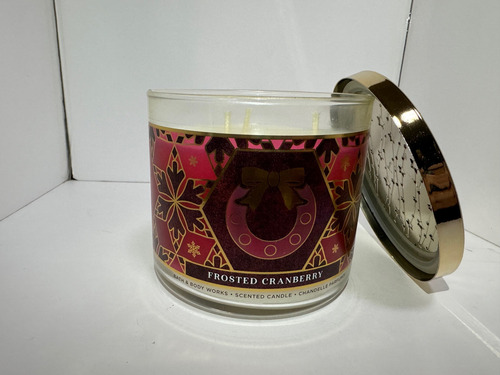 Bath And Body Works Frosted Cranberry Vela Grande 3 Pabilos