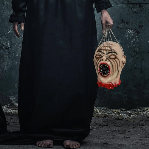 Cabeza De Zombie De Halloween, Cabeza Cortada De Miedo De Lá