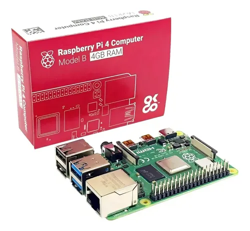 Raspberry Pi 4 Modelo B de 4 GB de RAM na caixa | Frete grátis