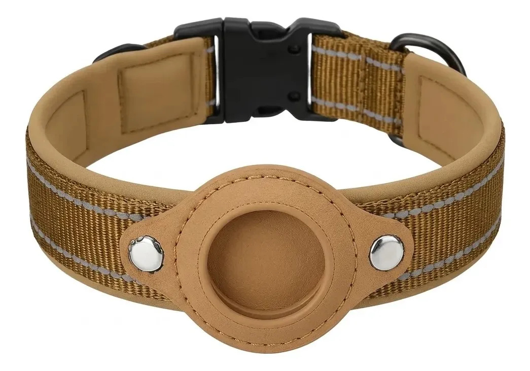 Collar Perro Soporte Airtag Gps Rastreador Reforzado Unipet