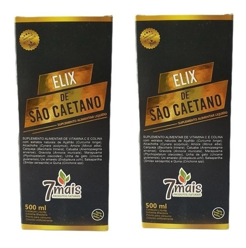 Elixir De São Caetano 500ml (kit Com 02 Unidades)
