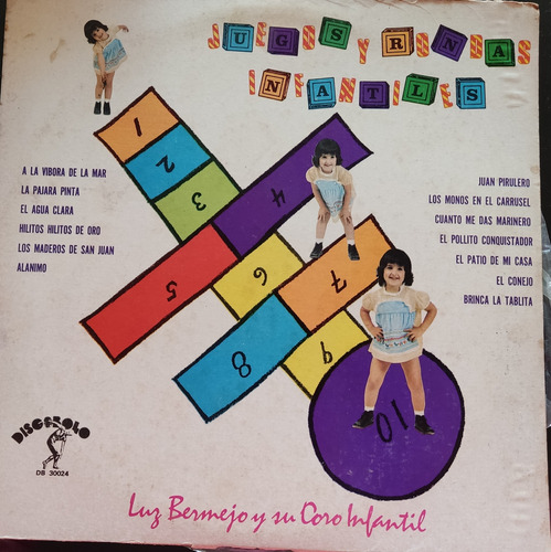 Lp Vinil Juegos Y Rondas Infantiles - Coro De Luz Bermejo