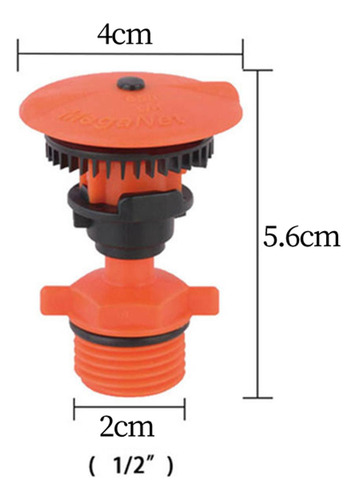 Aspersor De Riego Eficiente Para Huertos De Riego Naranja