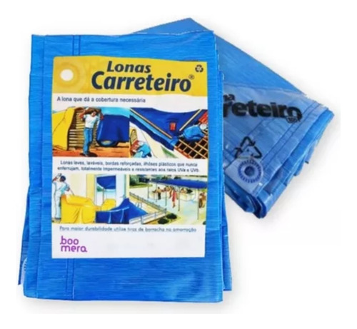 Lona Carreteiro Azul 105  Micras 5x5 Boomera