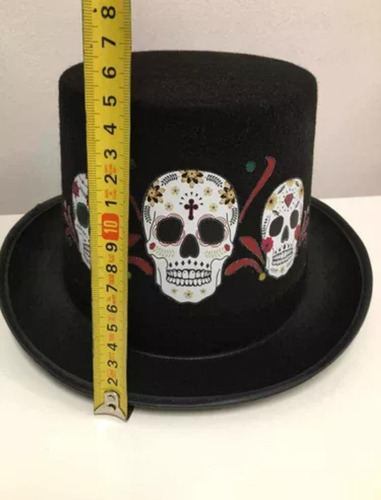 Gorro Copa Sombrero Copa Calavera Catrina Disfraz